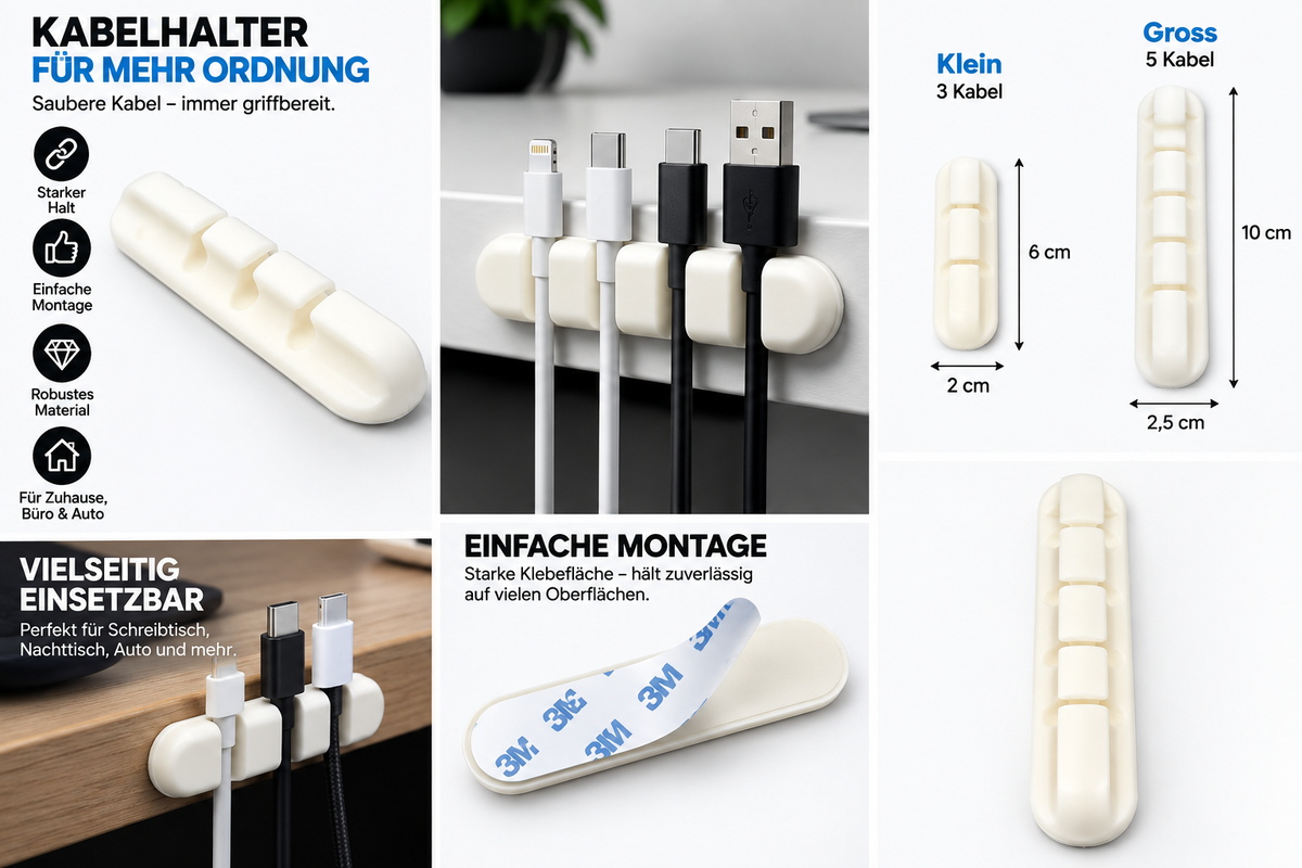 Flexibler Kabelorganizer für deinen Alltag